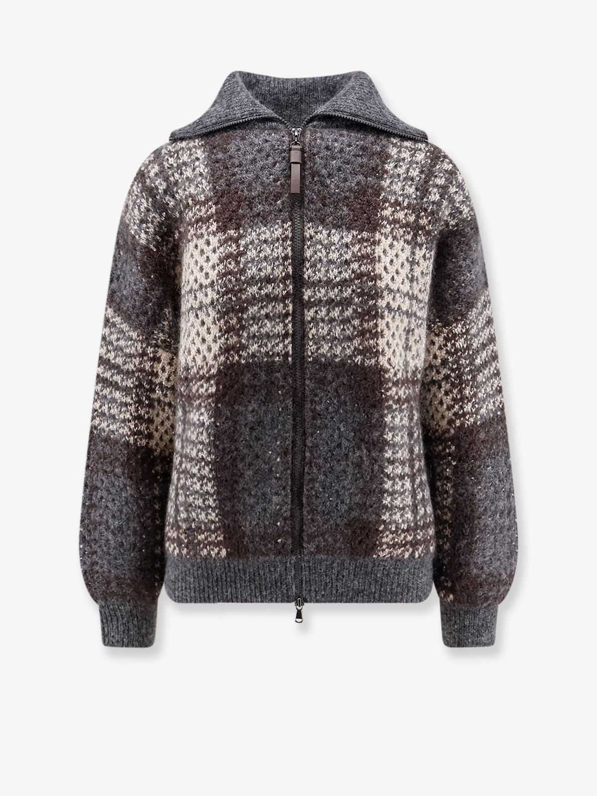 Brunello Cucinelli - Double 'Dazzling Tartan' cardigan