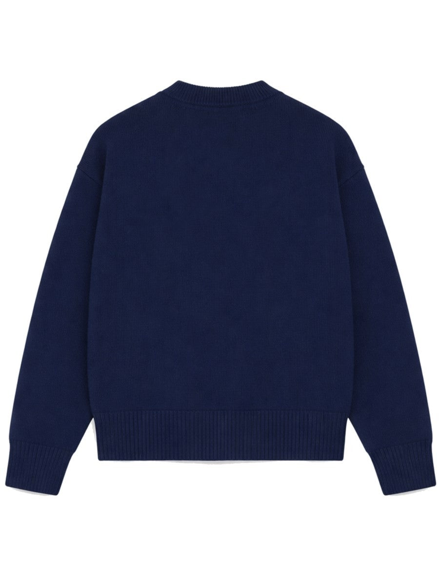 AMI PARIS - CARDIGAN WITH LOGO Unisex