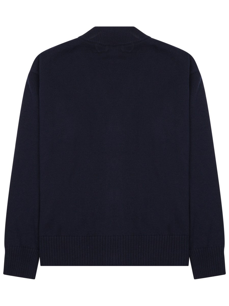 AMI PARIS - CARDIGAN WITH LOGO Unisex