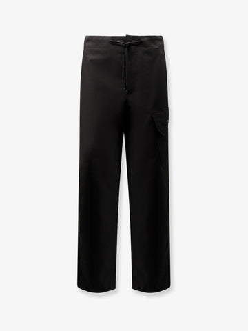 Cargo cotton blend trousers