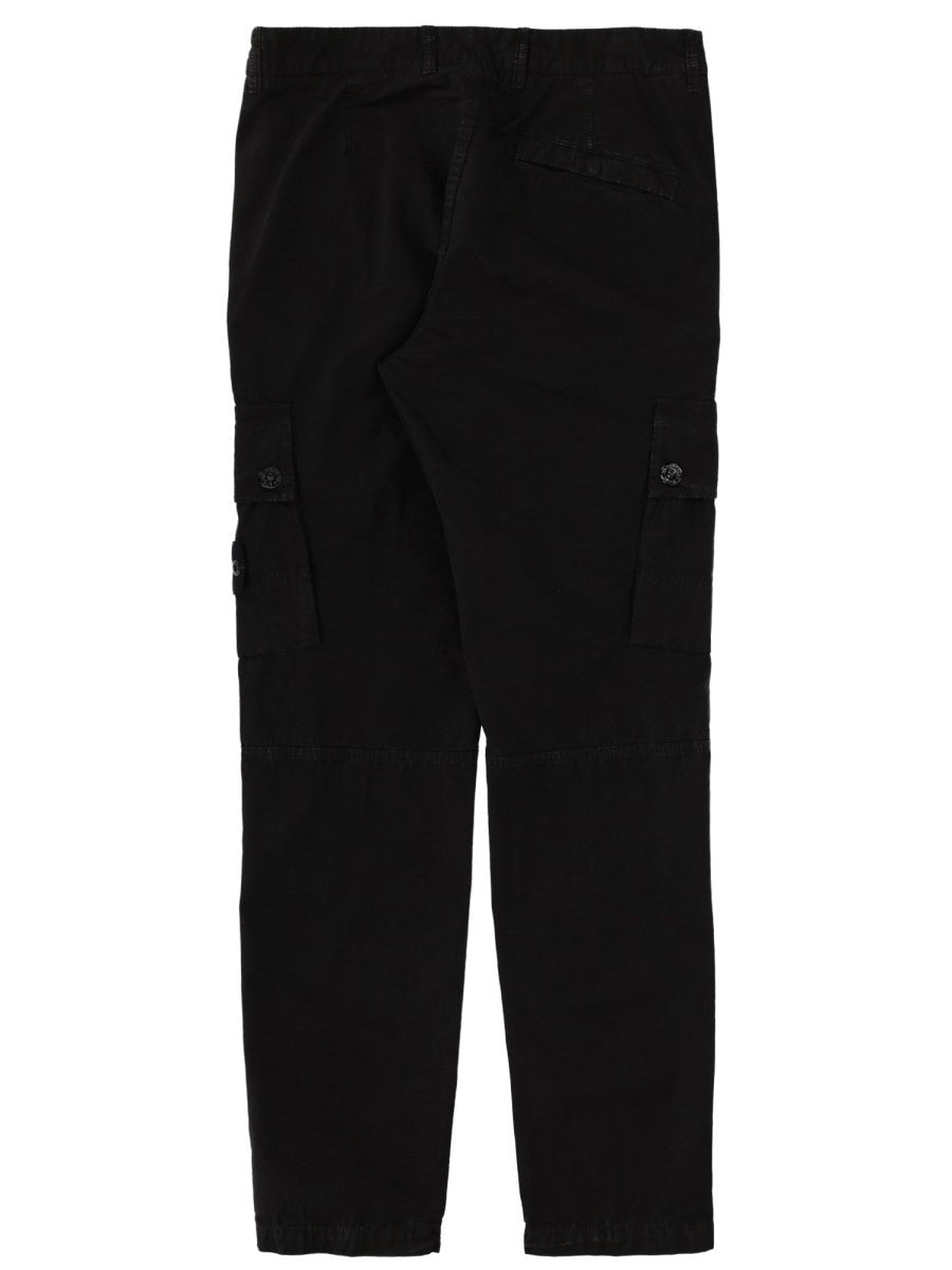CARGO PANTS WITH LOGO PATCH