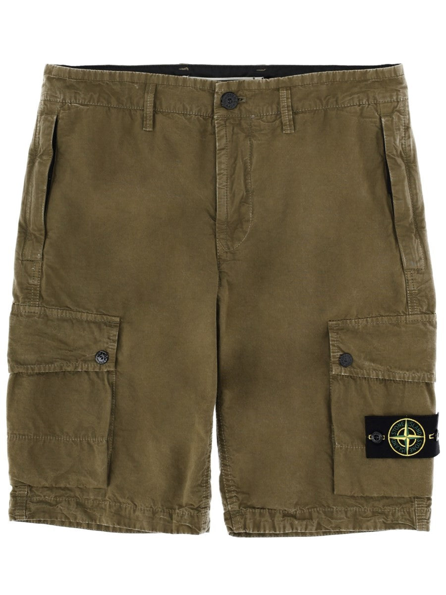 Stone Island - CARGO SHORTS WITH LOGO PATCH cargo-shorts-with-logo-patch_87232855-2af6-49a5-a82b-f61fd1475672