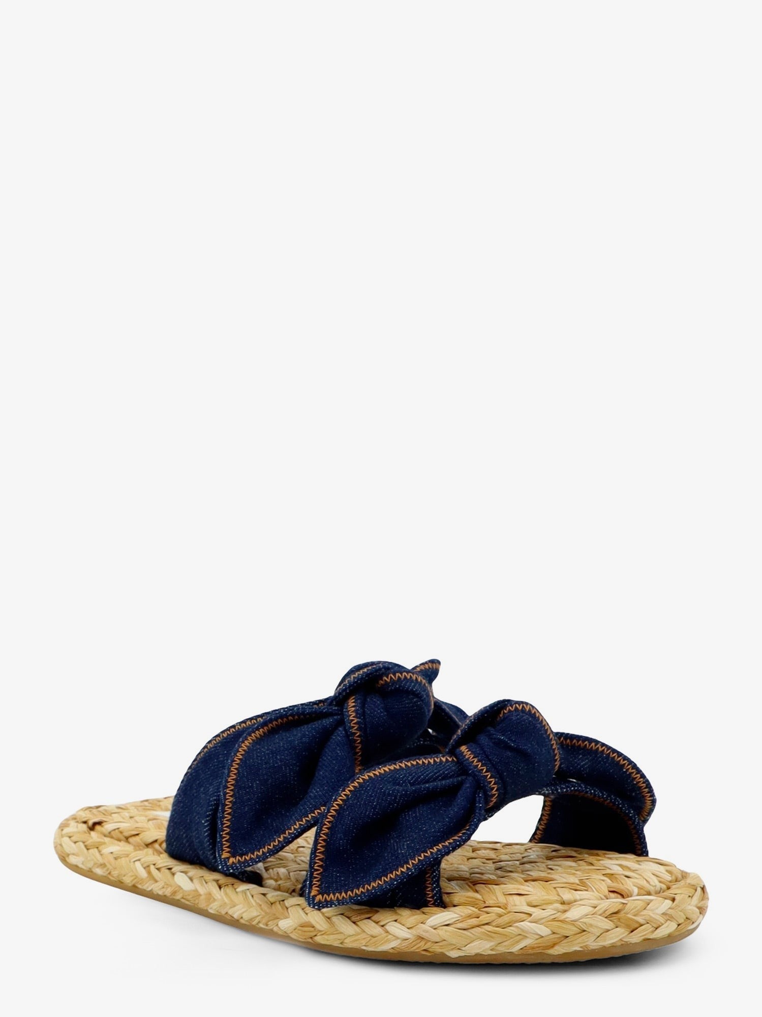 ZIMMERMANN ZIMMERMANN - Carousel raffia and denim sandals