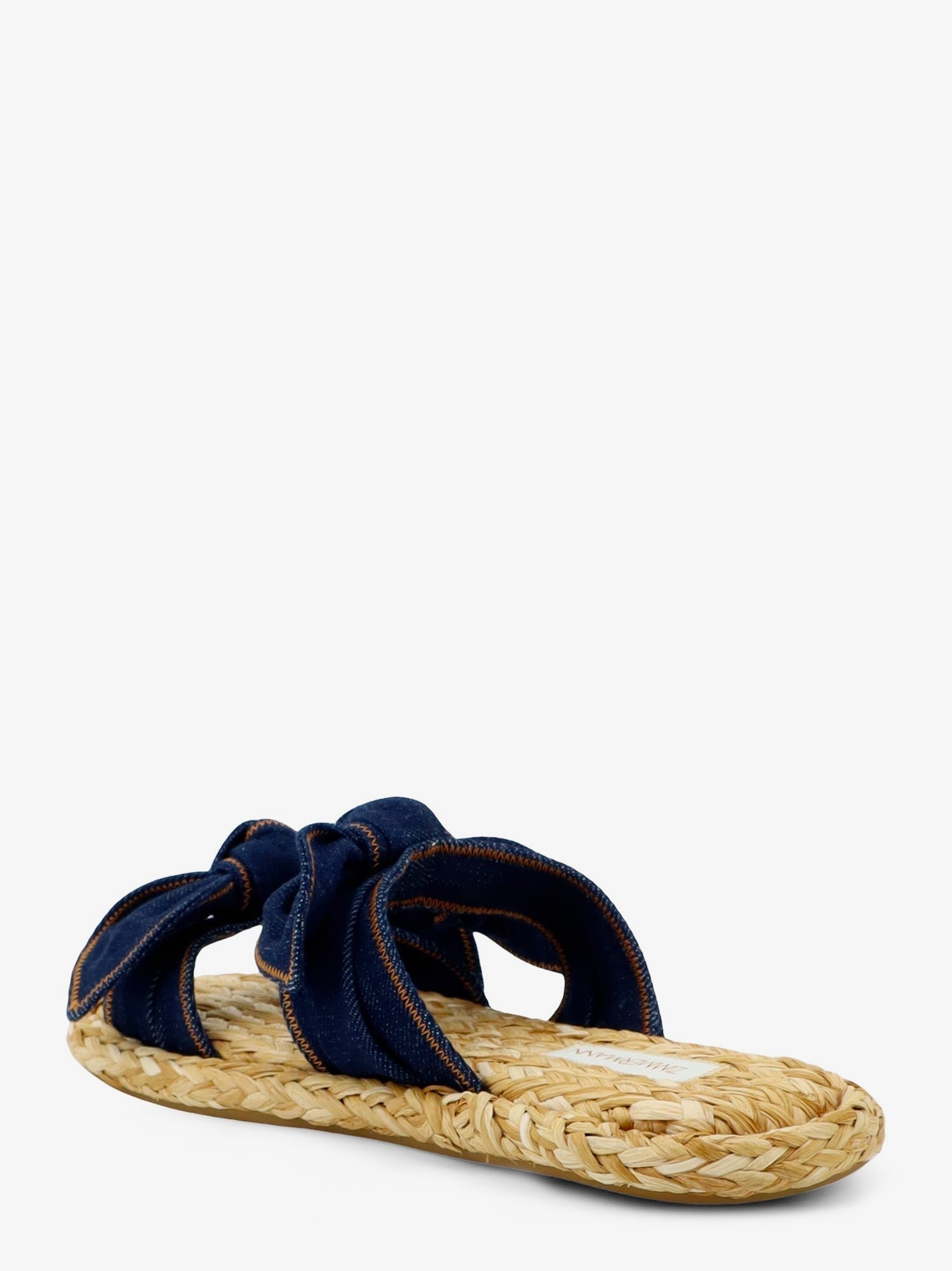 ZIMMERMANN ZIMMERMANN - Carousel raffia and denim sandals