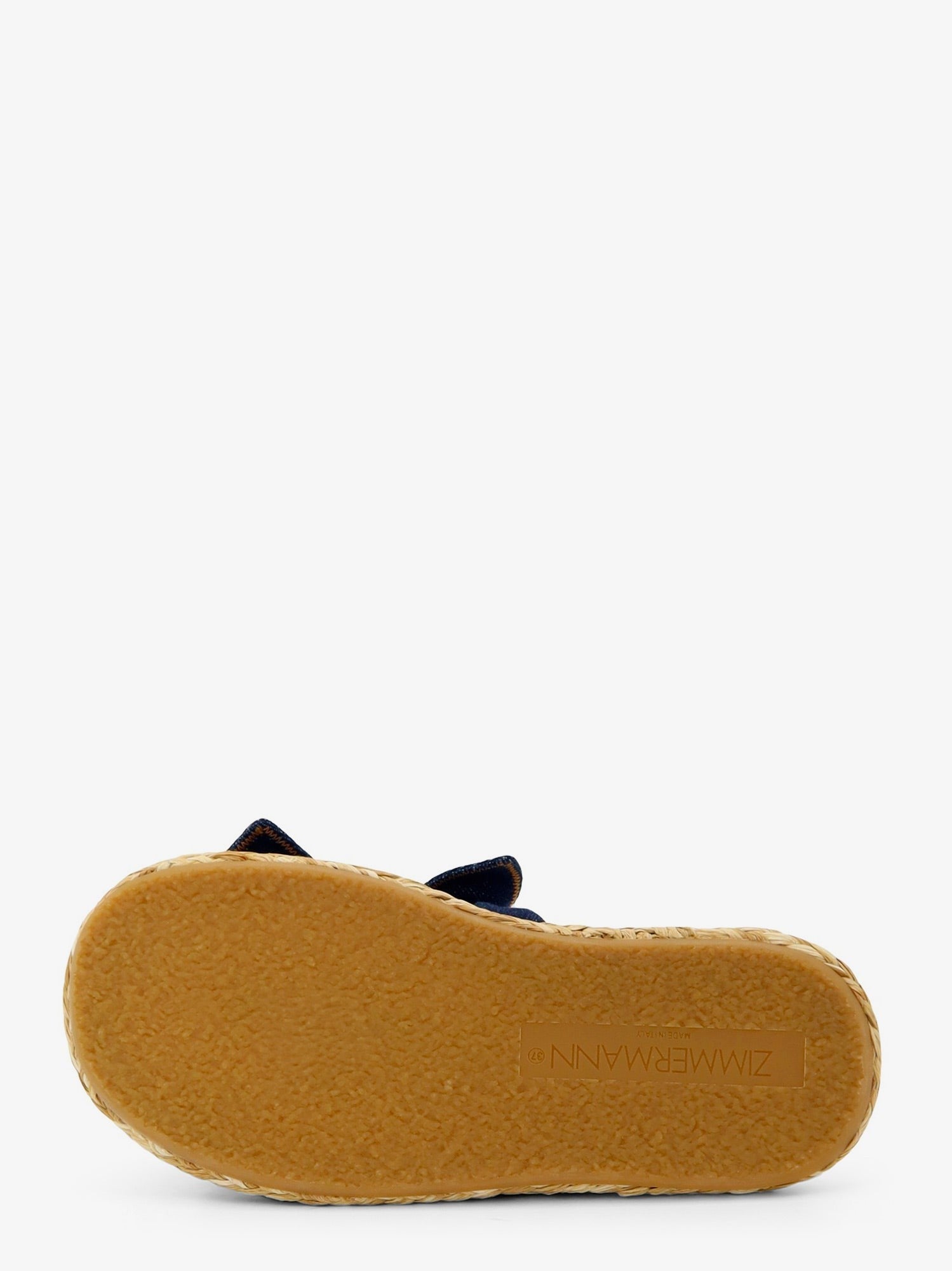 ZIMMERMANN ZIMMERMANN - Carousel raffia and denim sandals