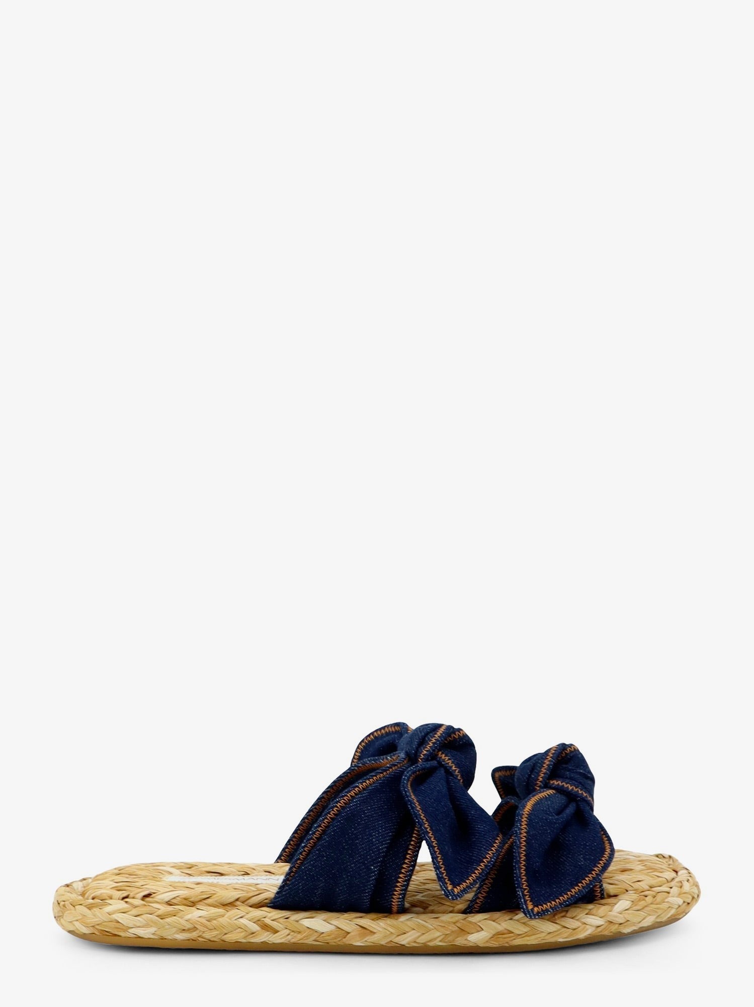 ZIMMERMANN ZIMMERMANN - Carousel raffia and denim sandals