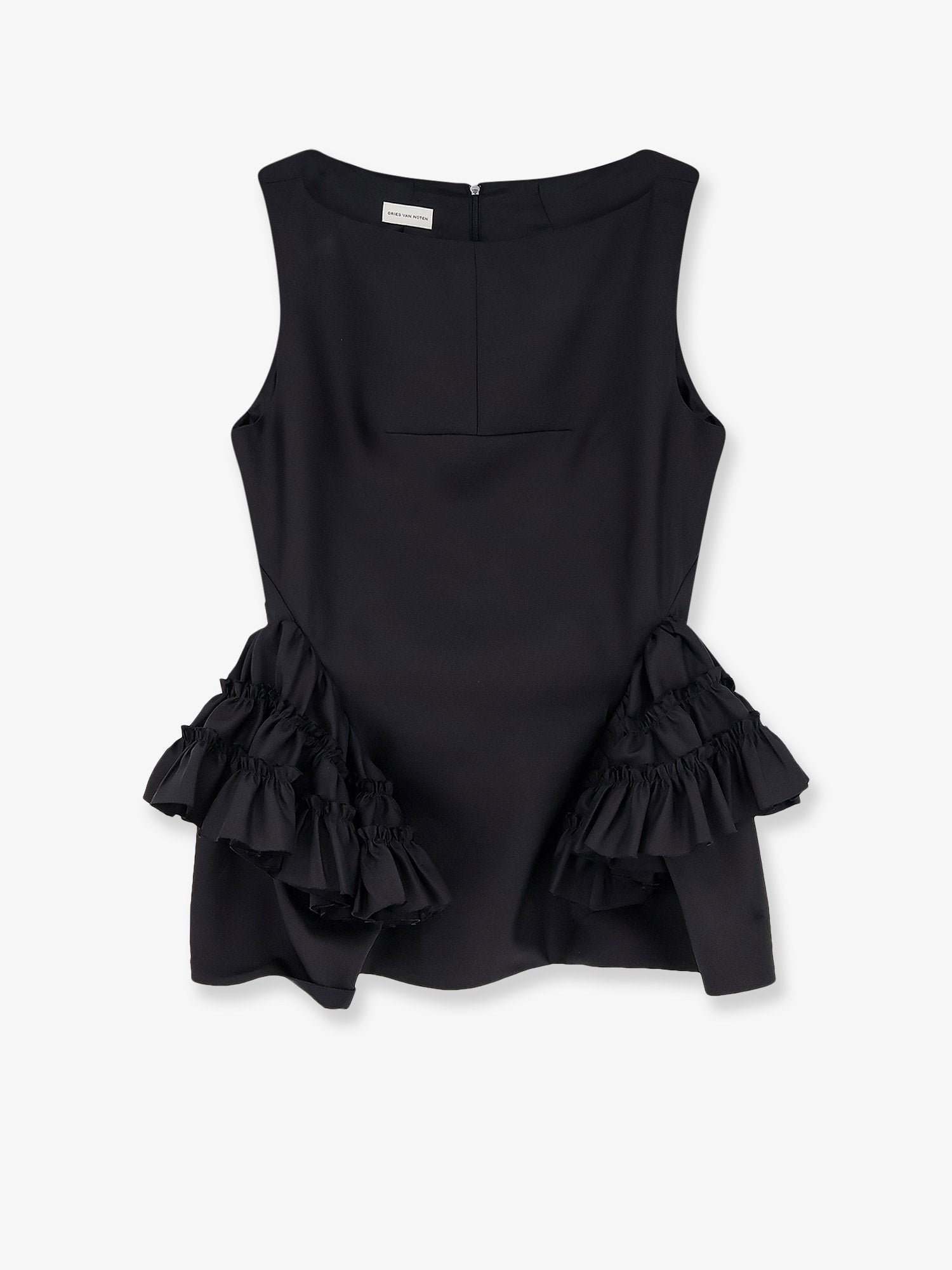 Dries Van Noten - Casey wool and silk top