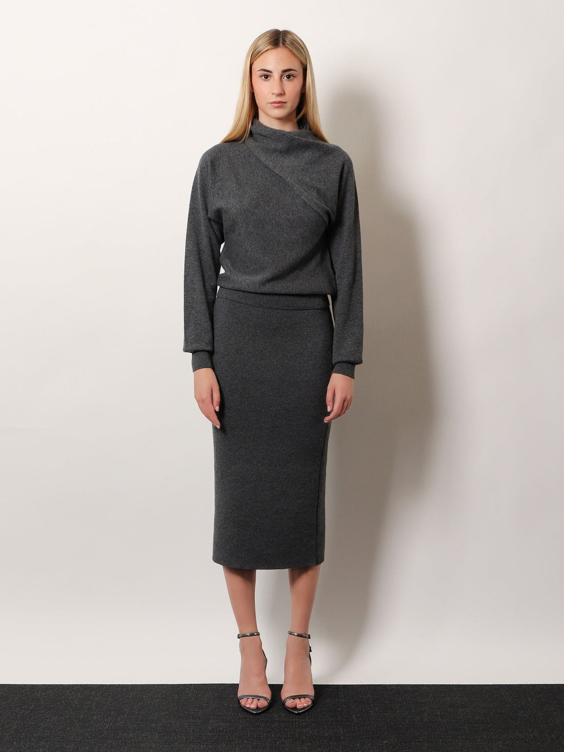 Cashmere and cotton turtleneck sweater