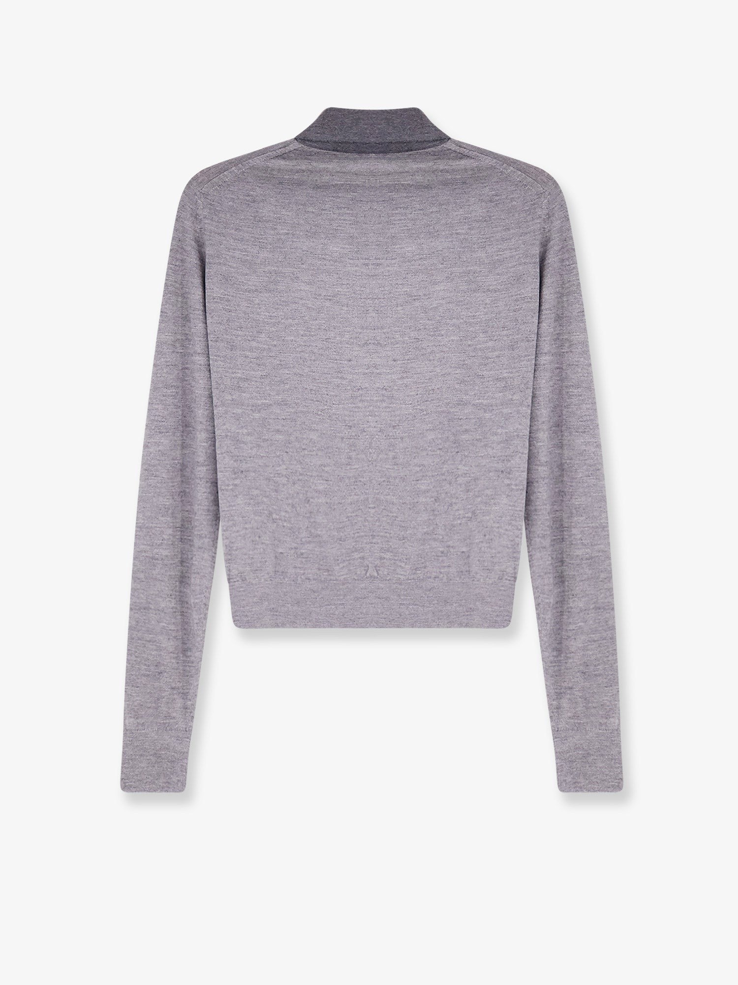 Celine Cashmere and silk polo shirt with embroidery logo on the front