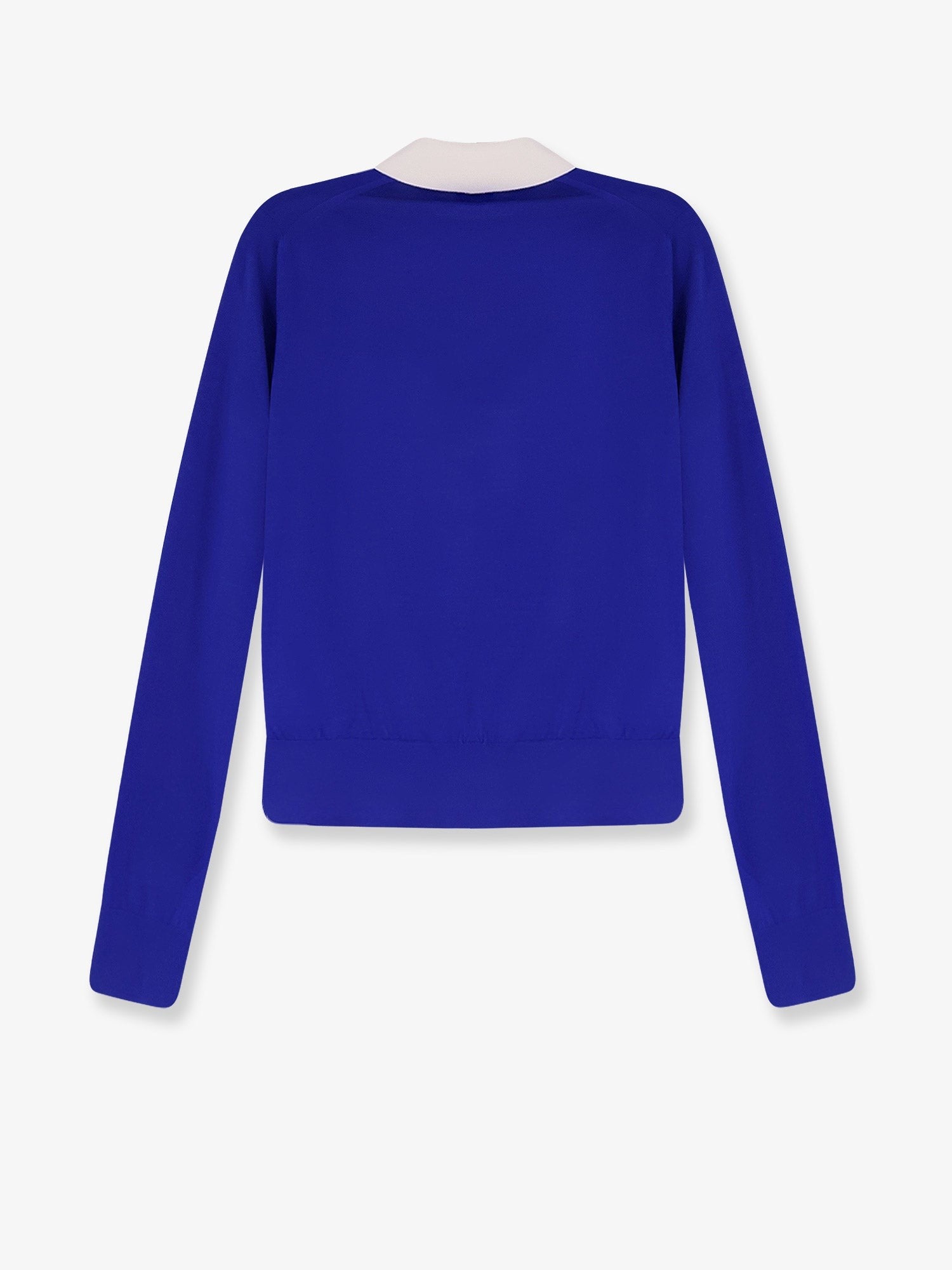 Celine Cashmere and silk polo shirt with logo embroidery on the front