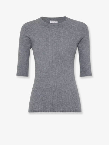 Brunello Cucinelli Brunello Cucinelli - Cashmere and viscose blend lurex sweater