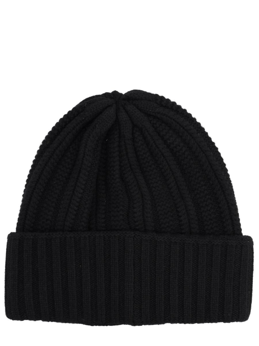 CASHMERE CAP WITH LOGO