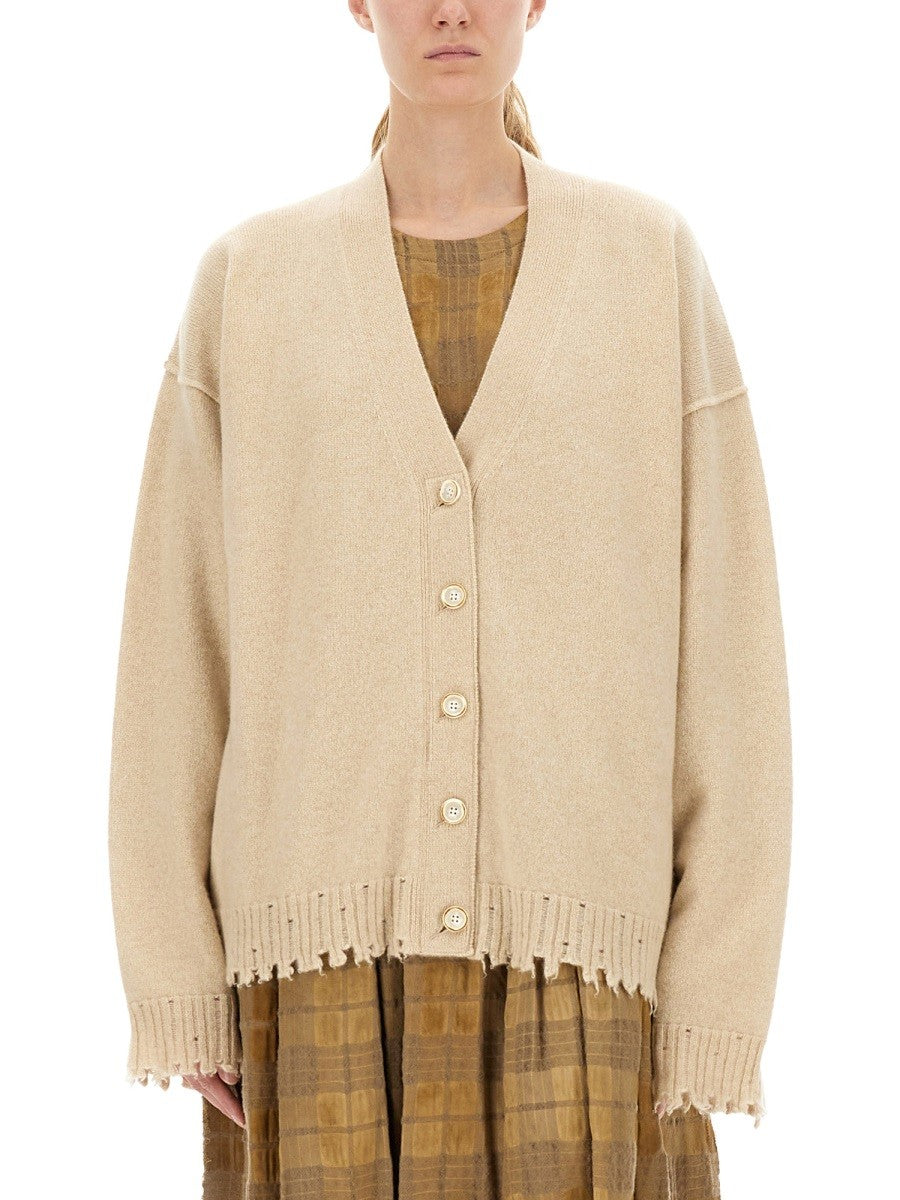 UMA WANG UMA WANG - CASHMERE CARDIGAN WITH BUTTONS