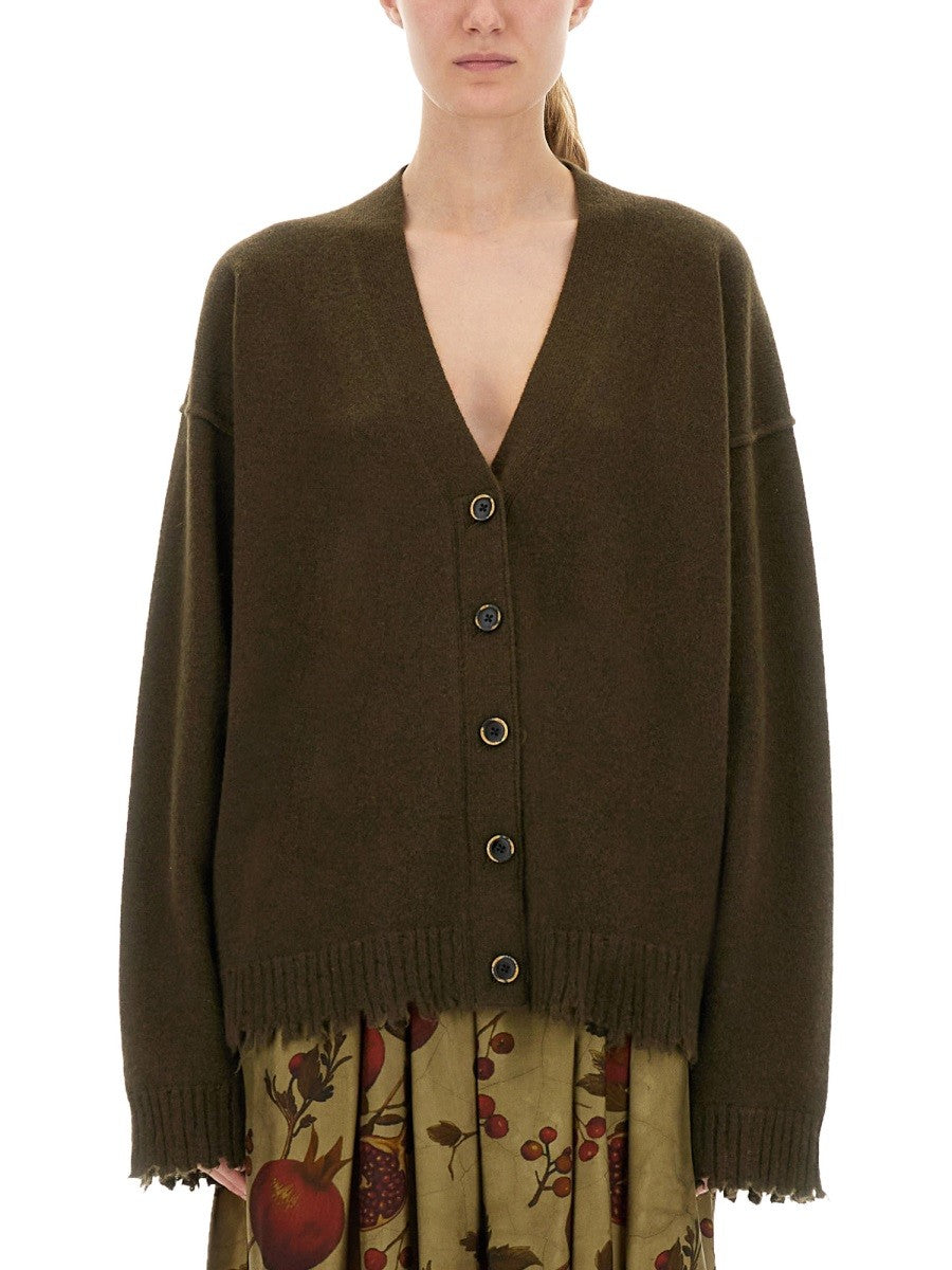 UMA WANG UMA WANG - CASHMERE CARDIGAN WITH BUTTONS