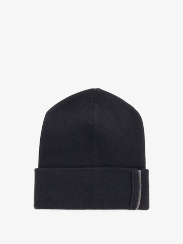 Brunello Cucinelli - Cashmere hat with Monili detail