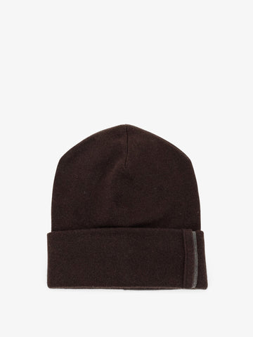 Brunello Cucinelli - Cashmere hat with Monili detail