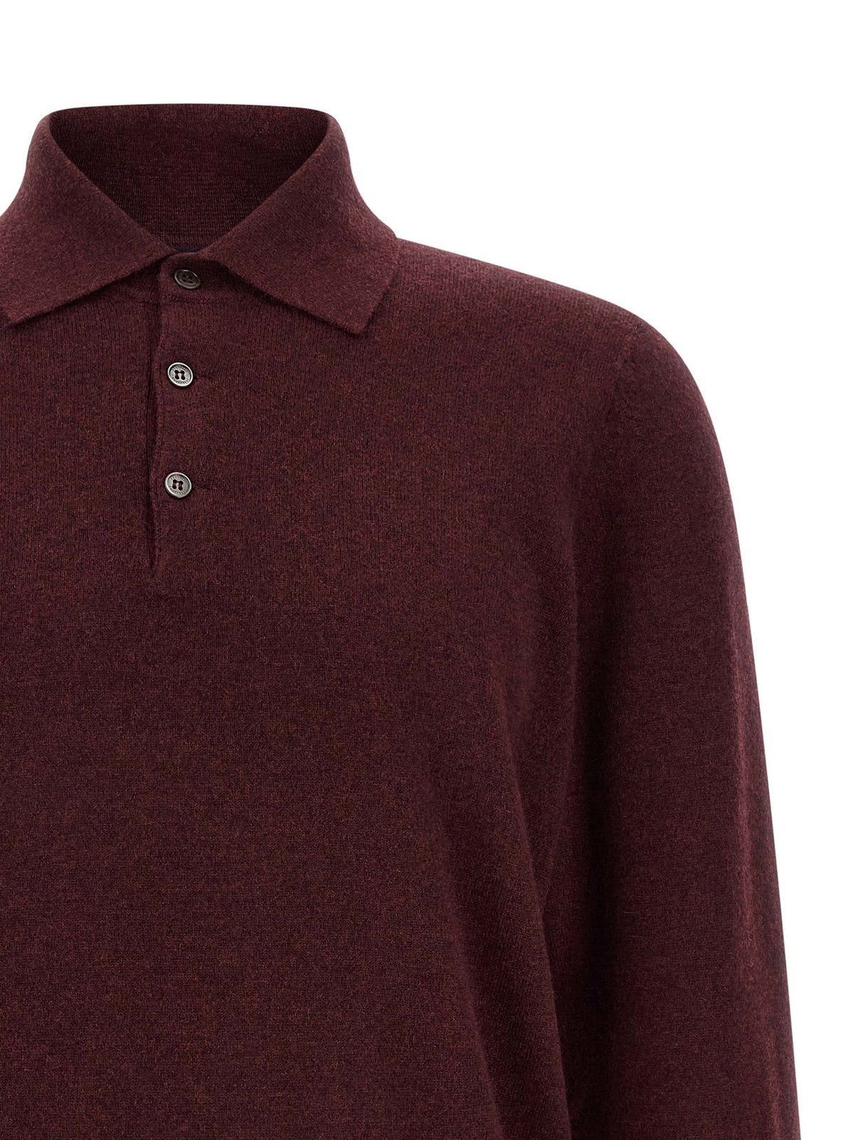 Brunello Cucinelli - Cashmere knit polo shirt