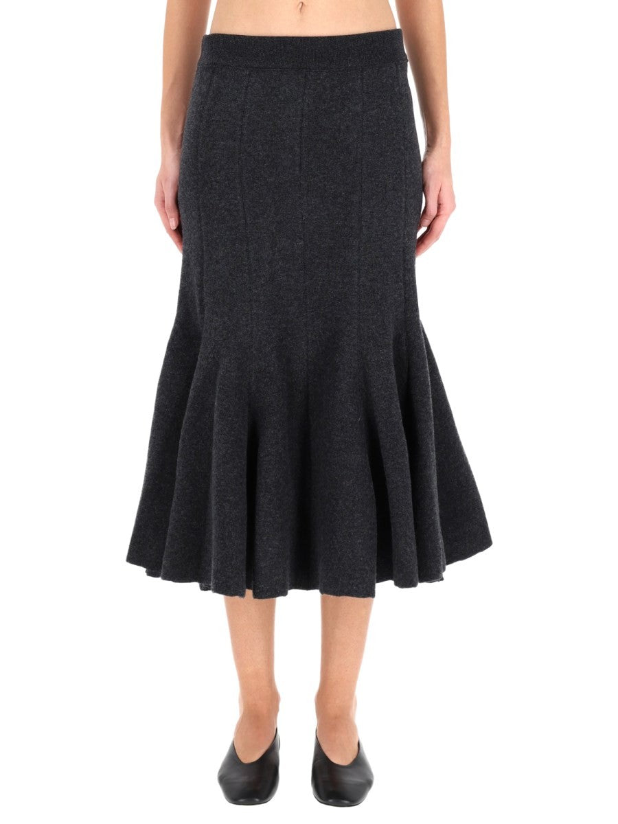 CASHMERE MIDI SKIRT