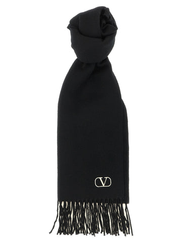 Valentino Garavani - Cashmere scarf Valentino Garavani with fringes