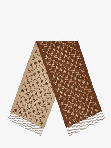 Cashmere scarf with GG print Unisex