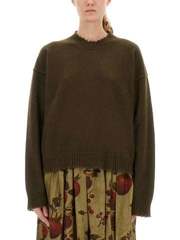 UMA WANG UMA WANG - CASHMERE SWEATER WITH BANGS