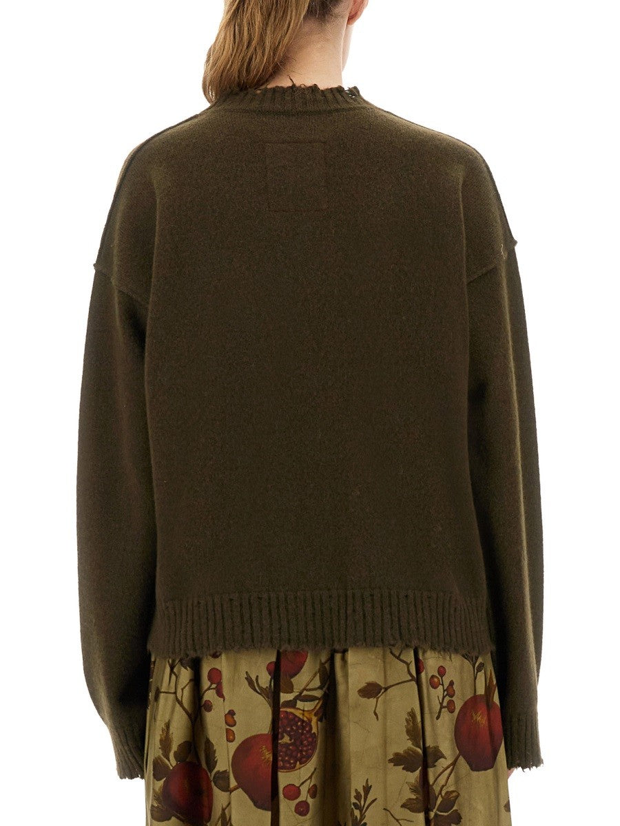 UMA WANG UMA WANG - CASHMERE SWEATER WITH BANGS