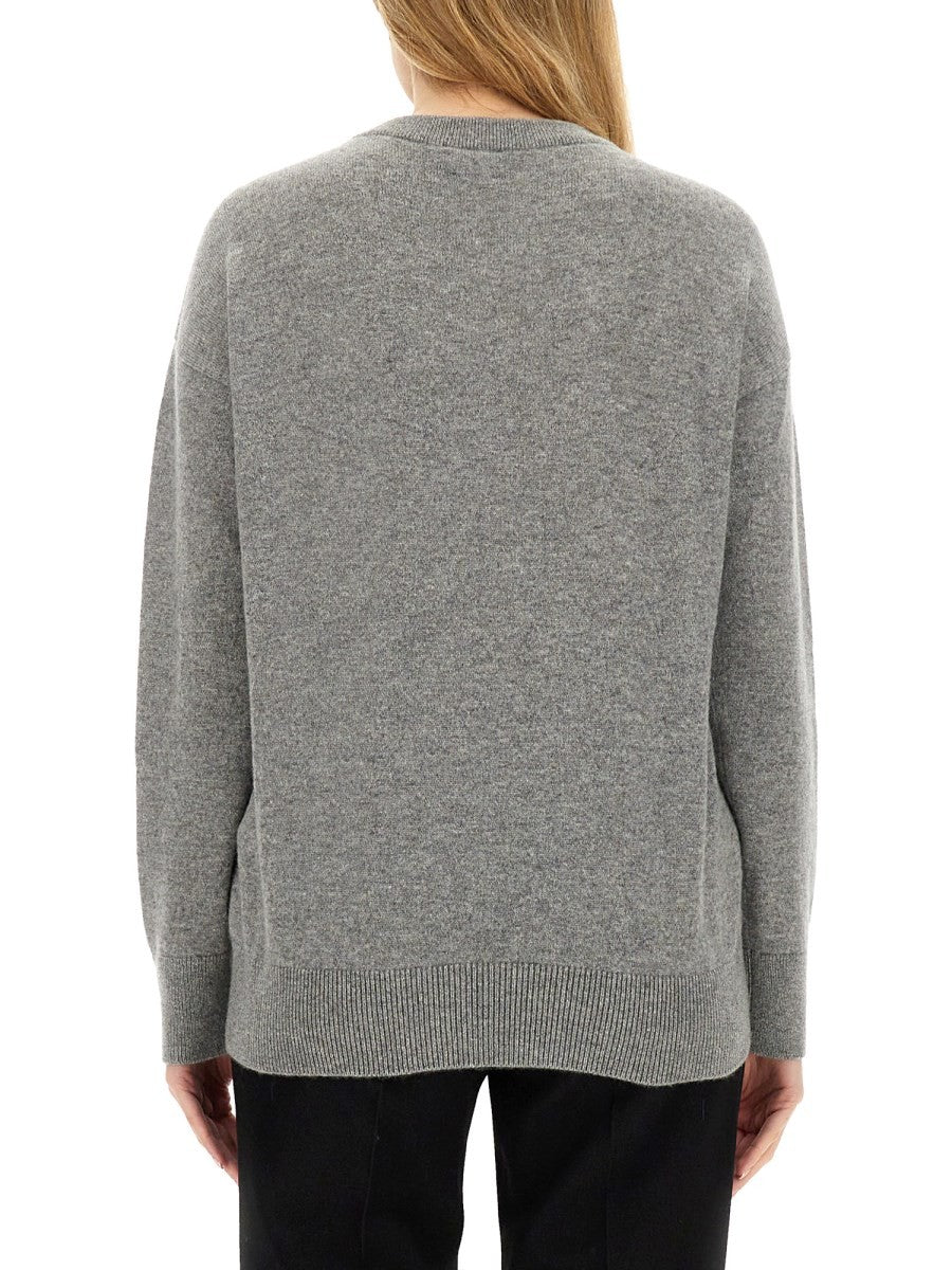 Burberry CASHMERE SWEATER WITH KILT PIN