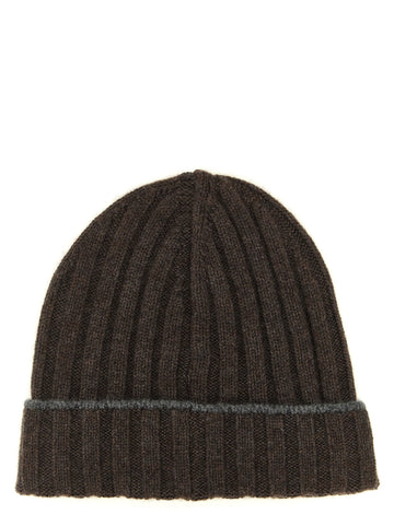 Brunello Cucinelli - Cashmere turn-up beanie Brown M