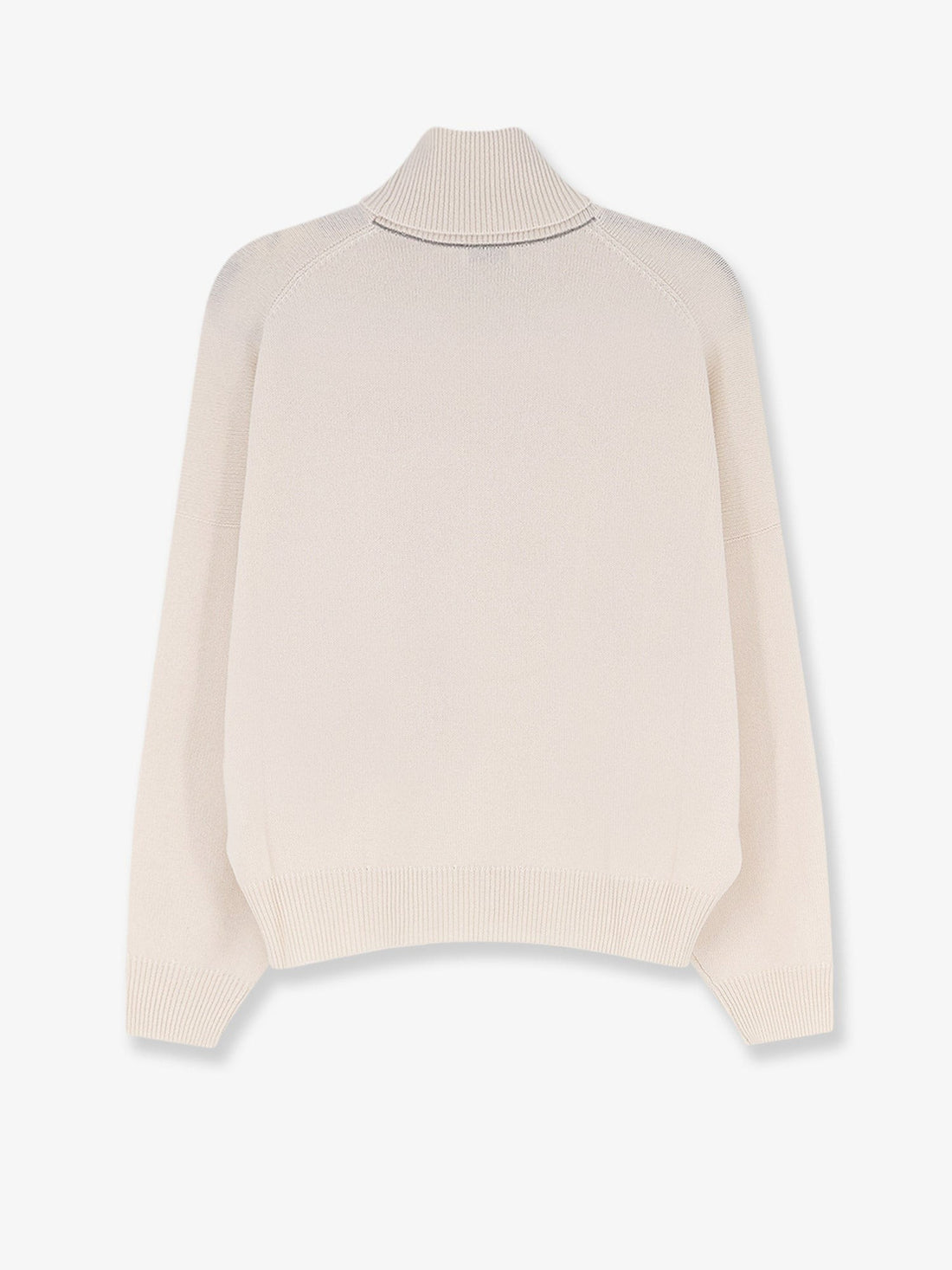 Brunello Cucinelli - Ribbed high neck beam White