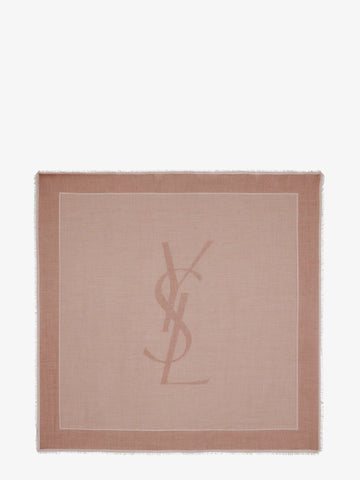 Saint Laurent Saint Laurent - Cassandre cashmere and silk foulard