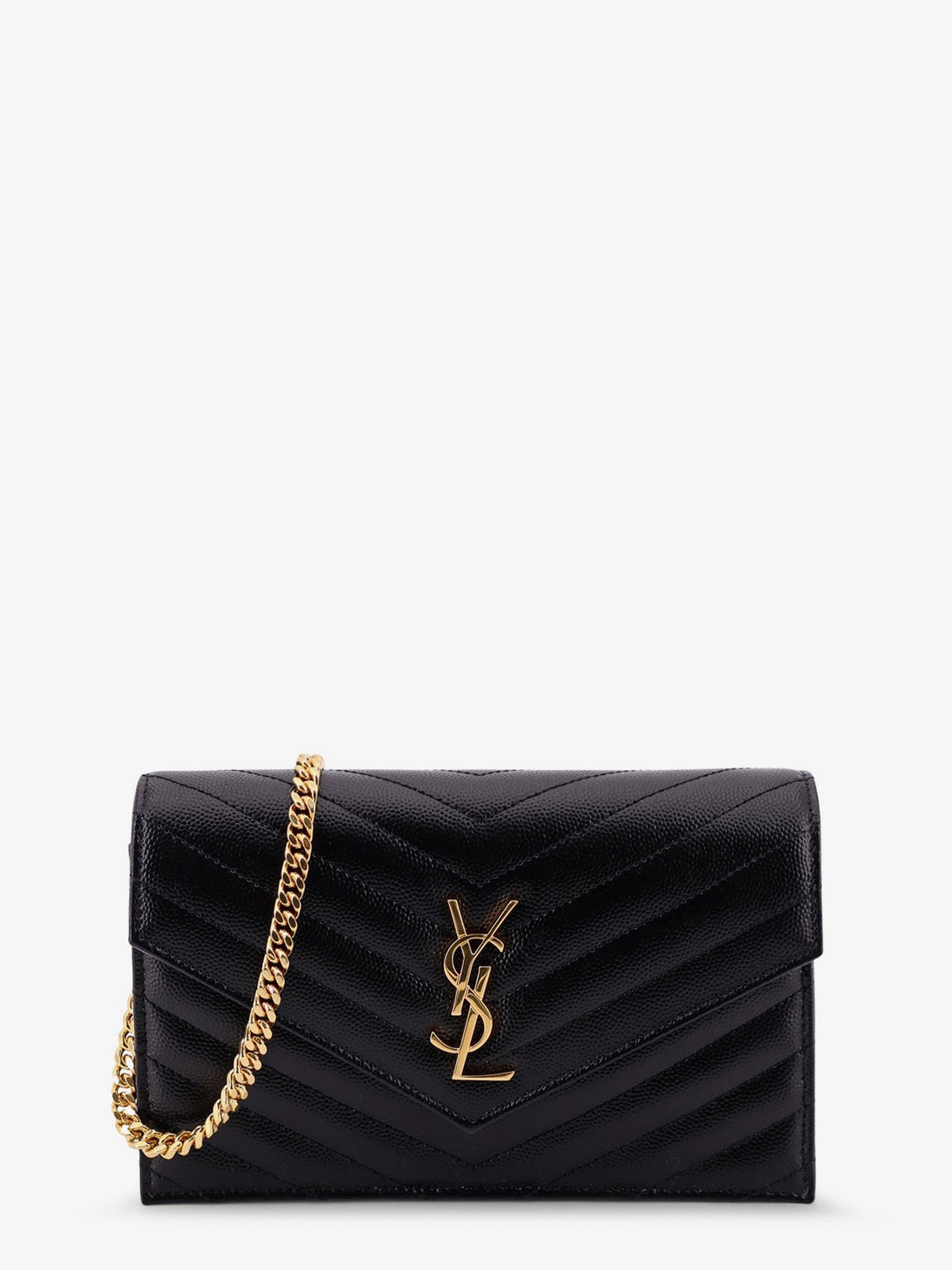 Saint Laurent - Cassandre Envelope Clutch Crossbody Bag with Chain cassandre-envelope-clutch-crossbody-bag-with-chain