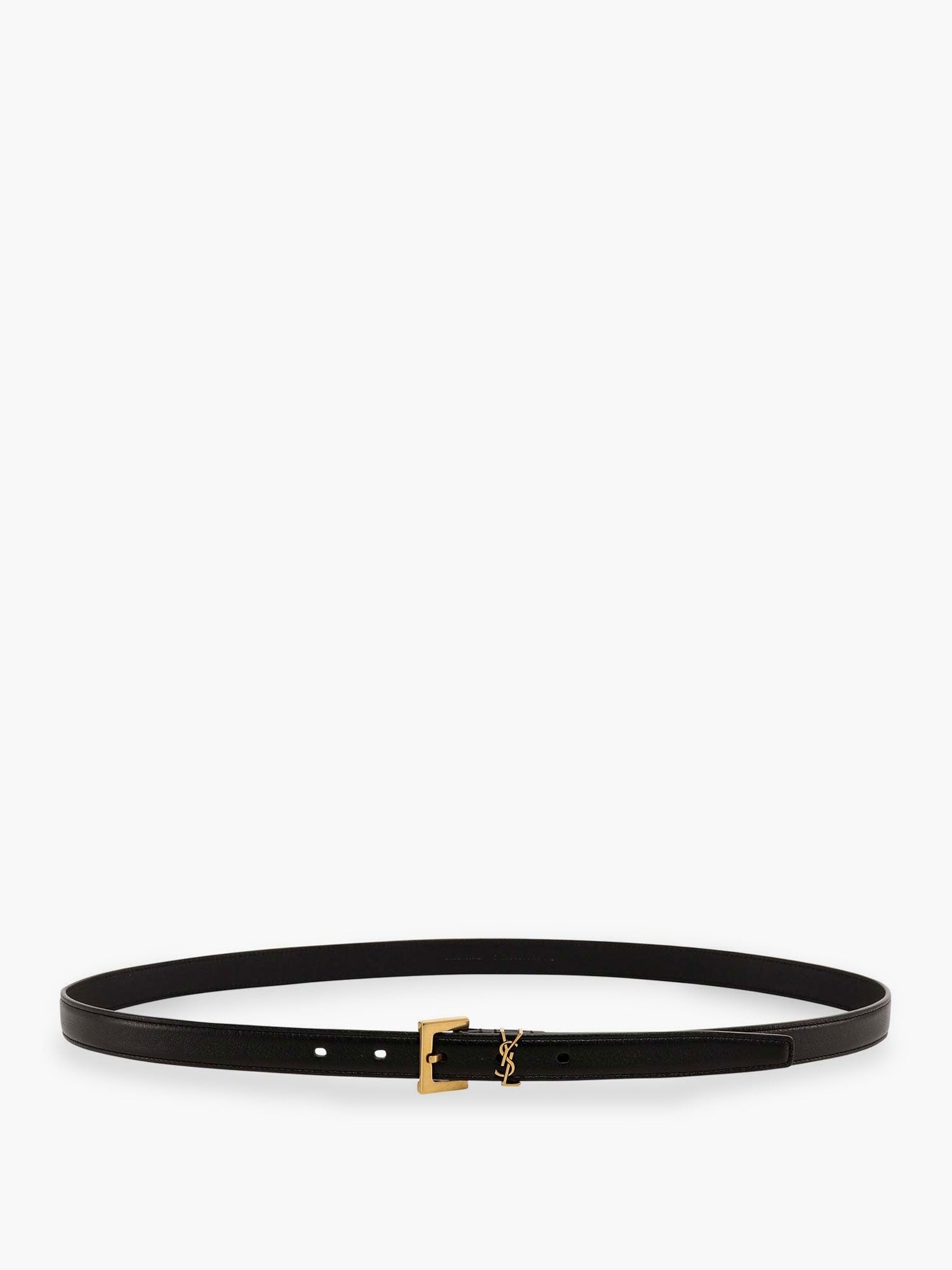 Saint Laurent - Cassandre leather belt