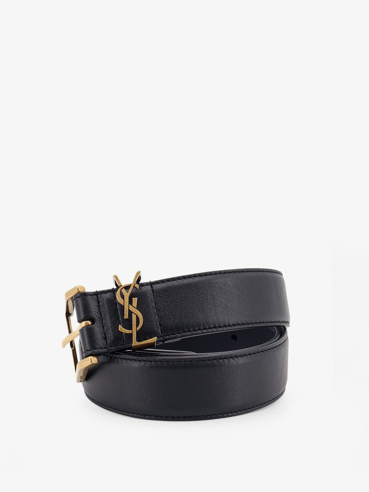 Saint Laurent - Cassandre leather belt