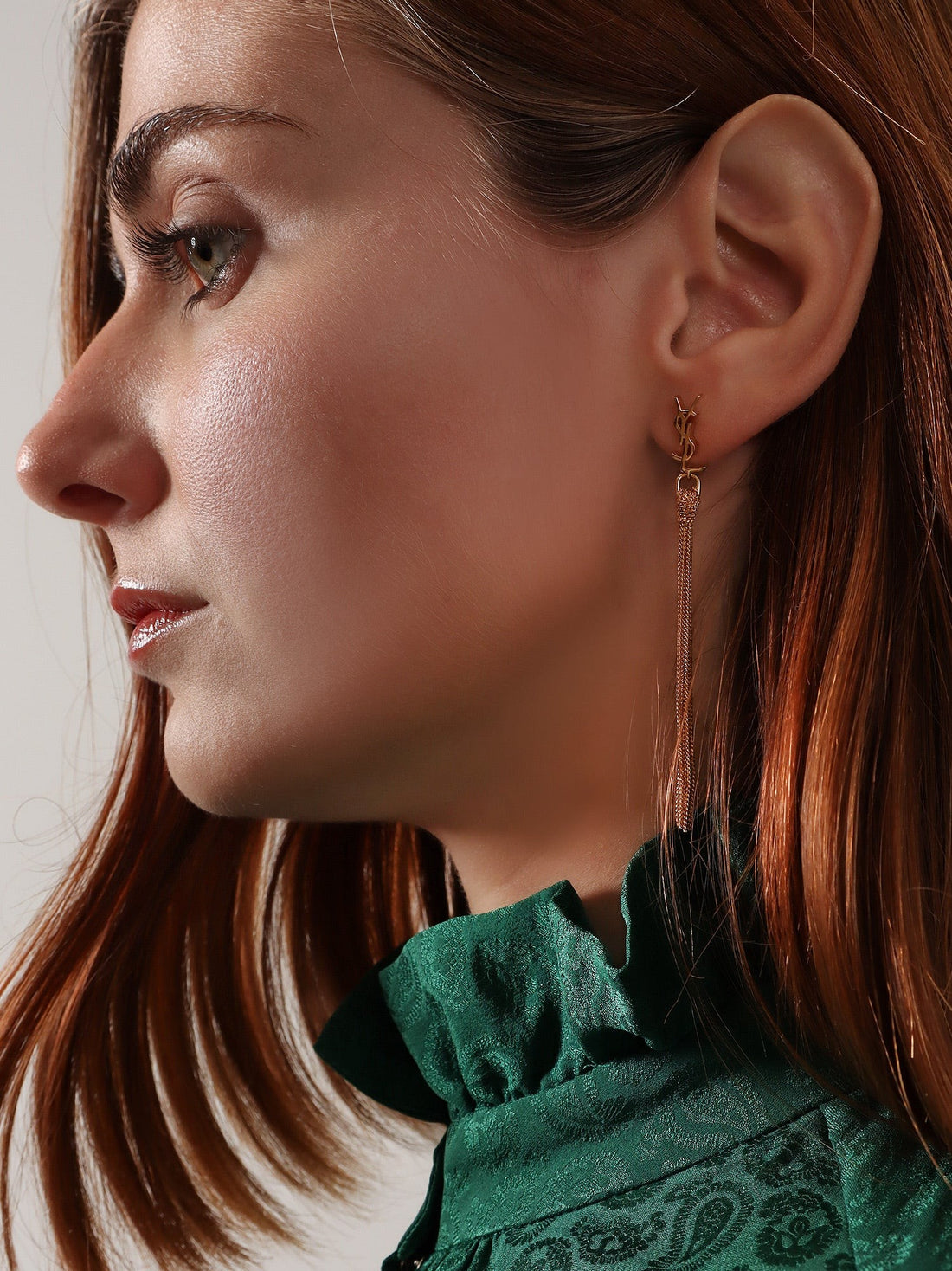 Saint Laurent - Cassandre metal earrings cassandre-metal-earrings