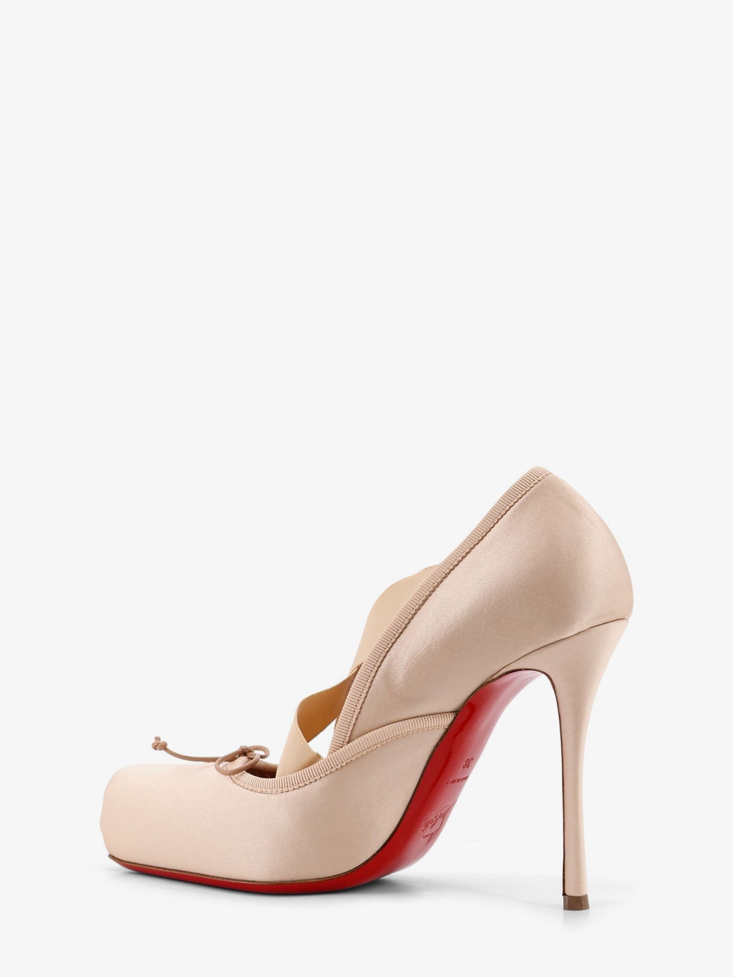 CHRISTIAN LOUBOUTIN Cassia Nodo satin pumps