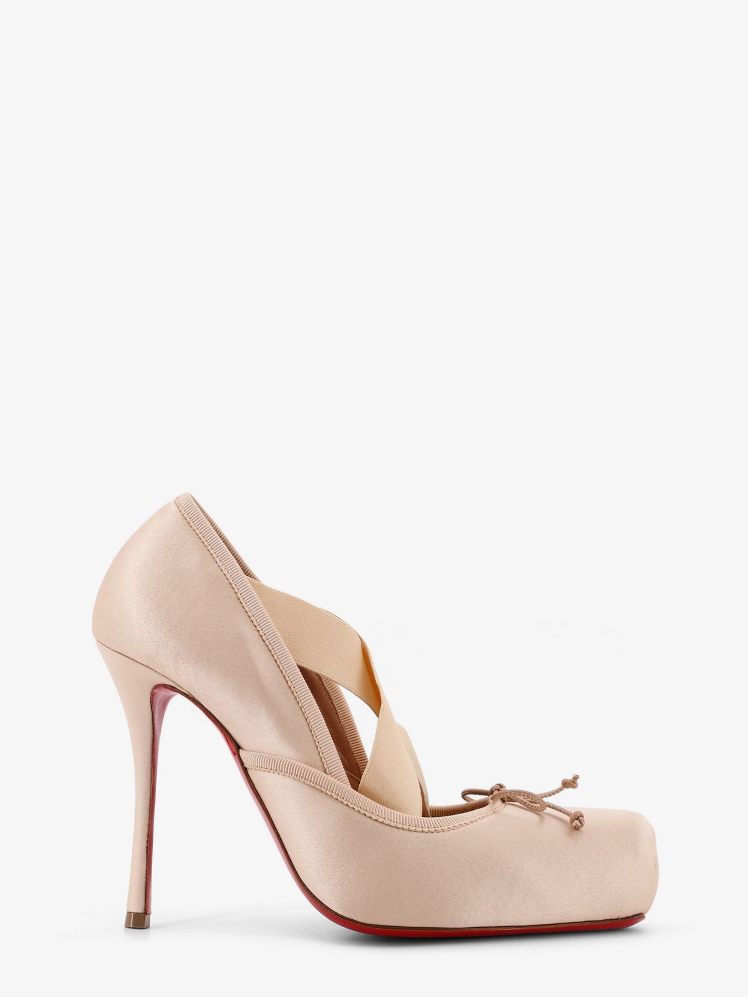 CHRISTIAN LOUBOUTIN Cassia Nodo satin pumps
