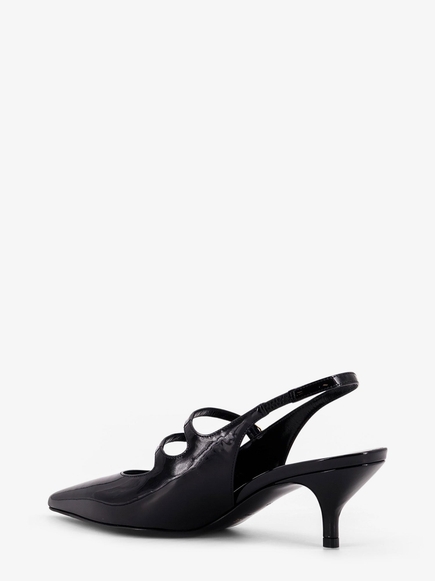 Celine Judy patent leather slingback pumps