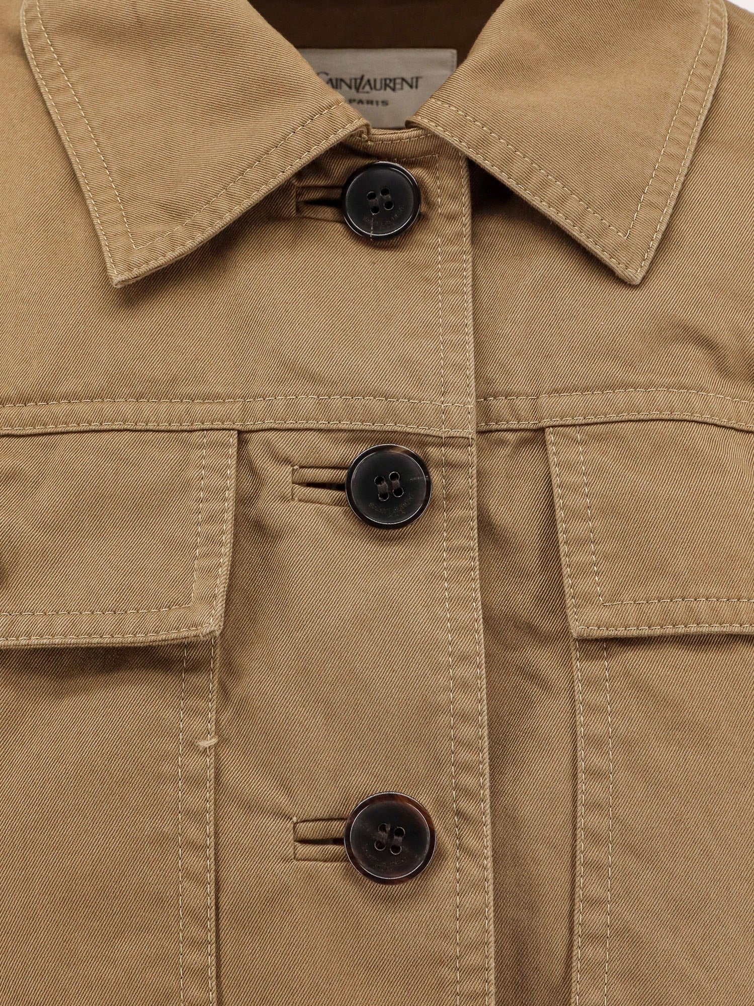 Certified cotton cropped jacket