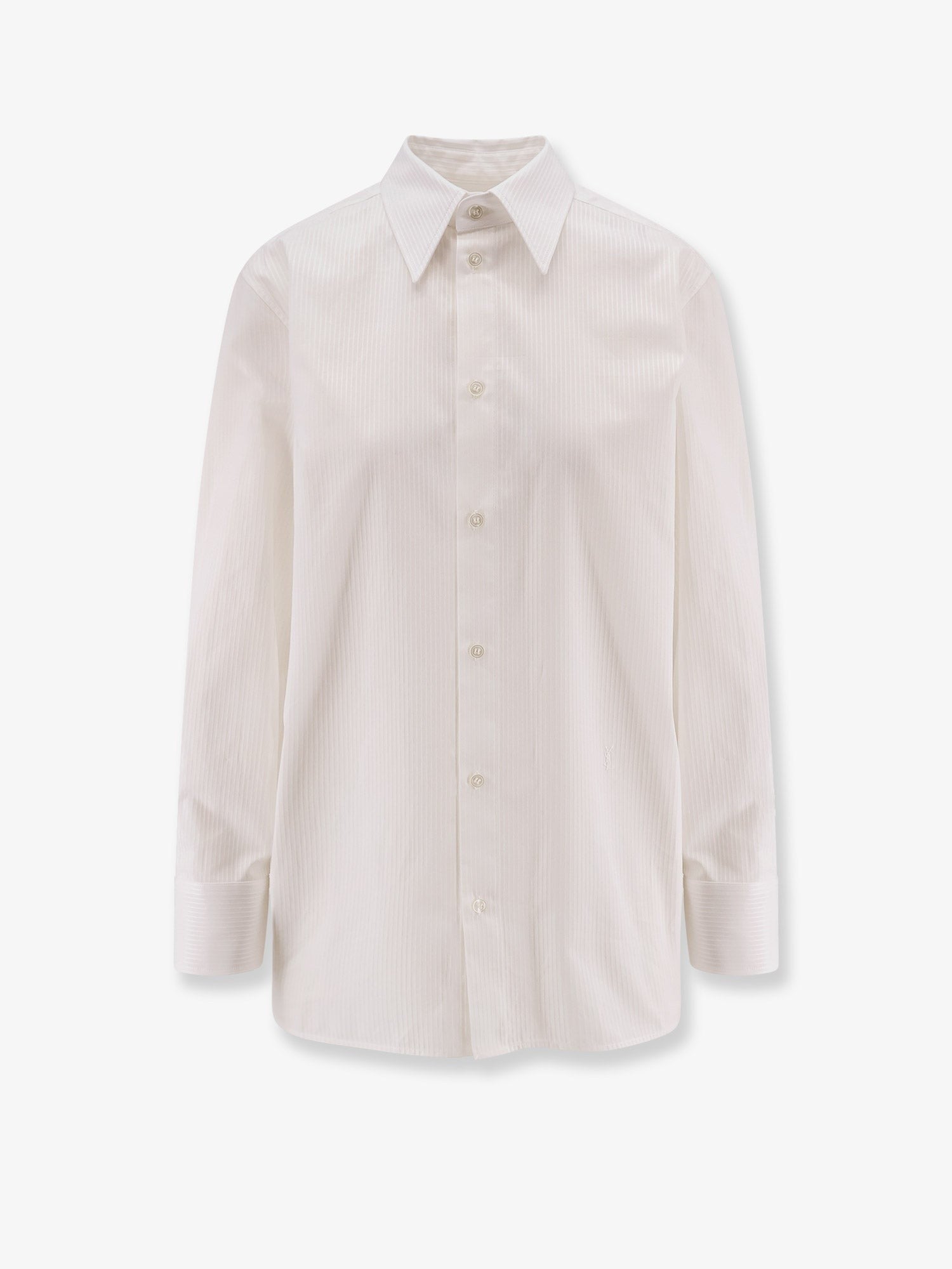 Certified cotton shirt with Cassandre embroidery