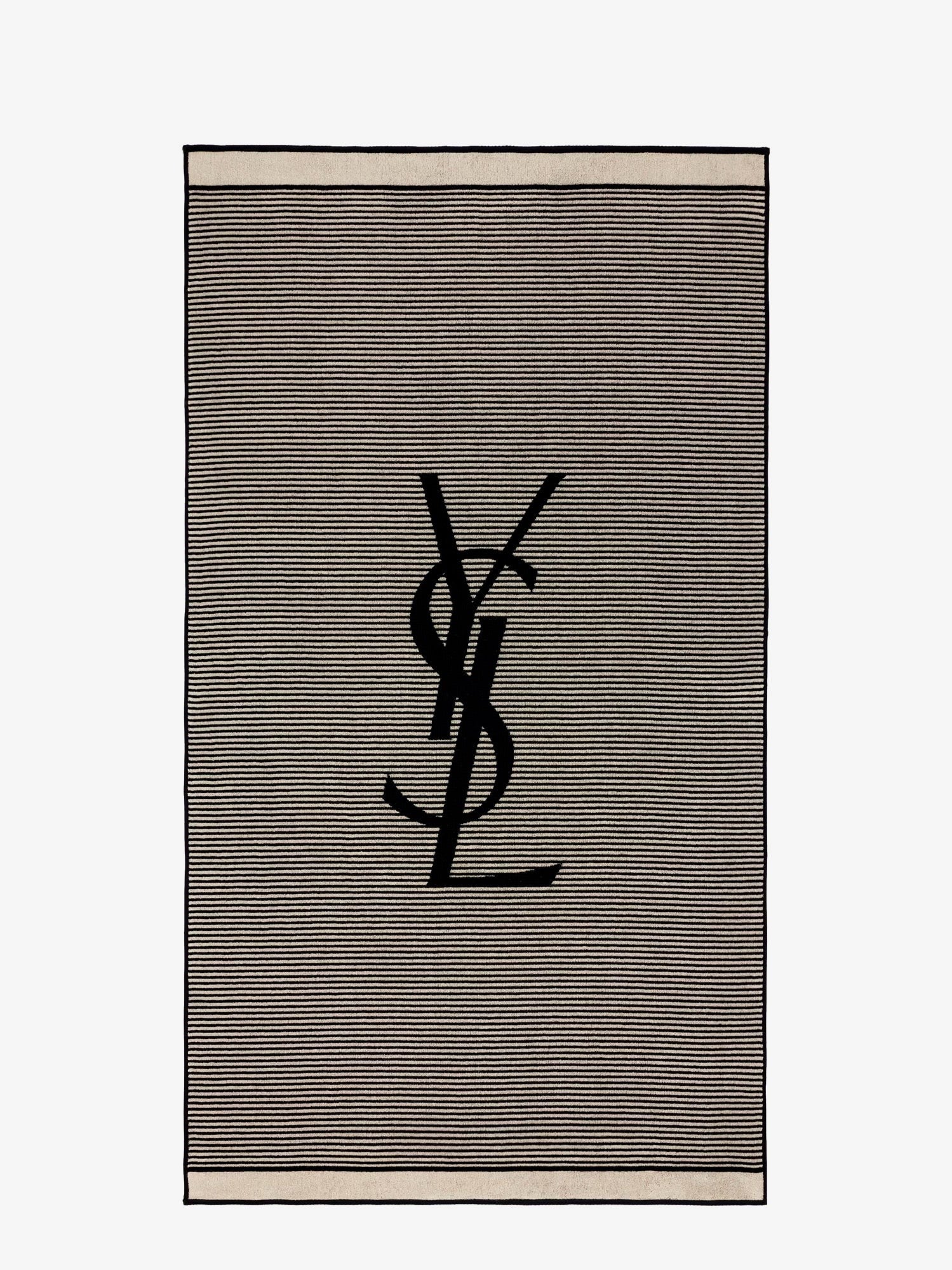 Saint Laurent Saint Laurent - Certified cotton striped beach towel