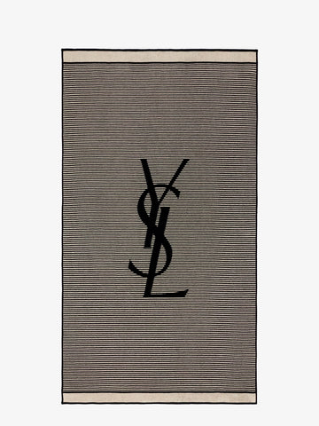 Saint Laurent Saint Laurent - Certified cotton striped beach towel