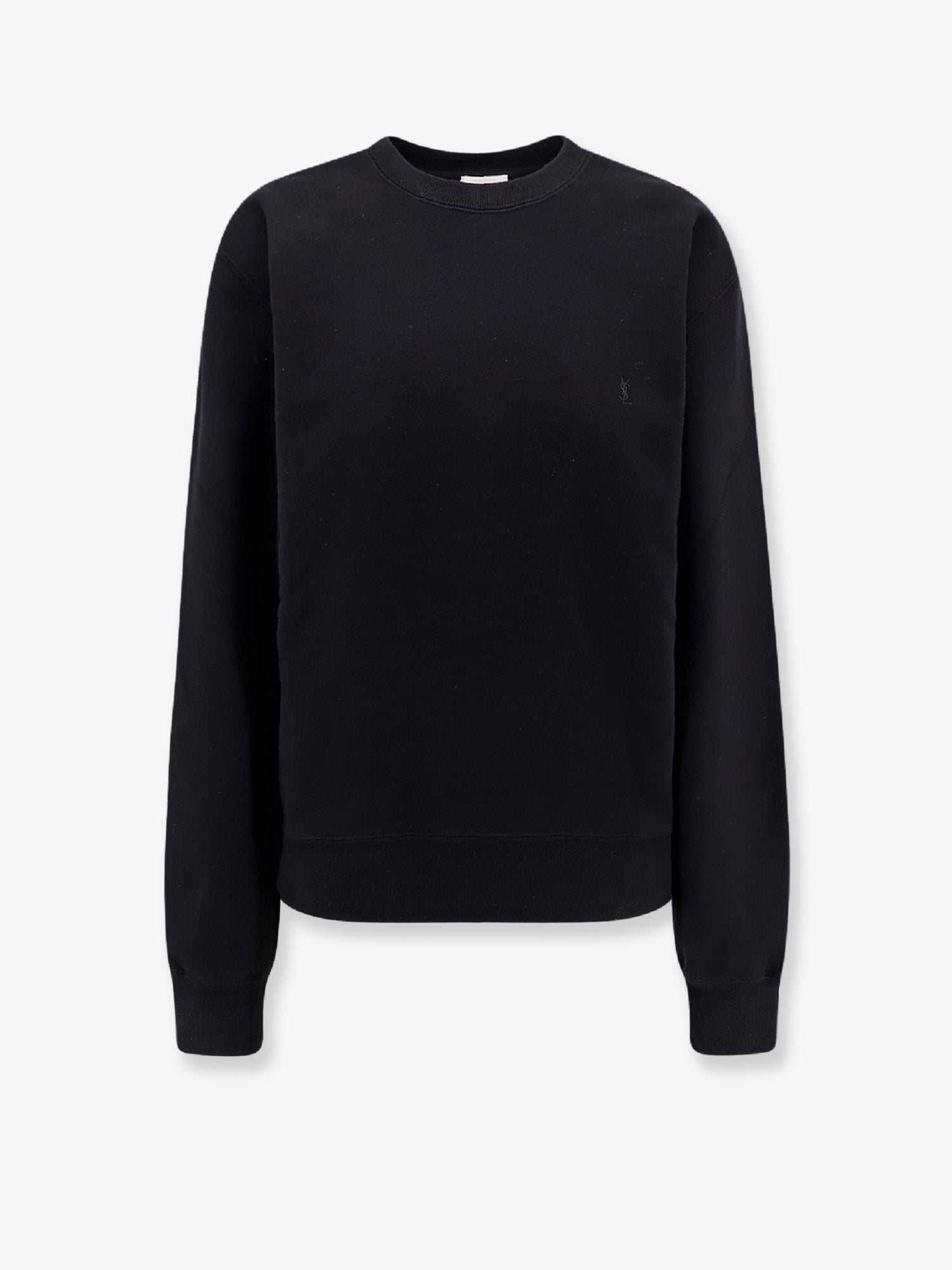 Saint Laurent - Certified cotton sweatshirt with Cassandre embroidery