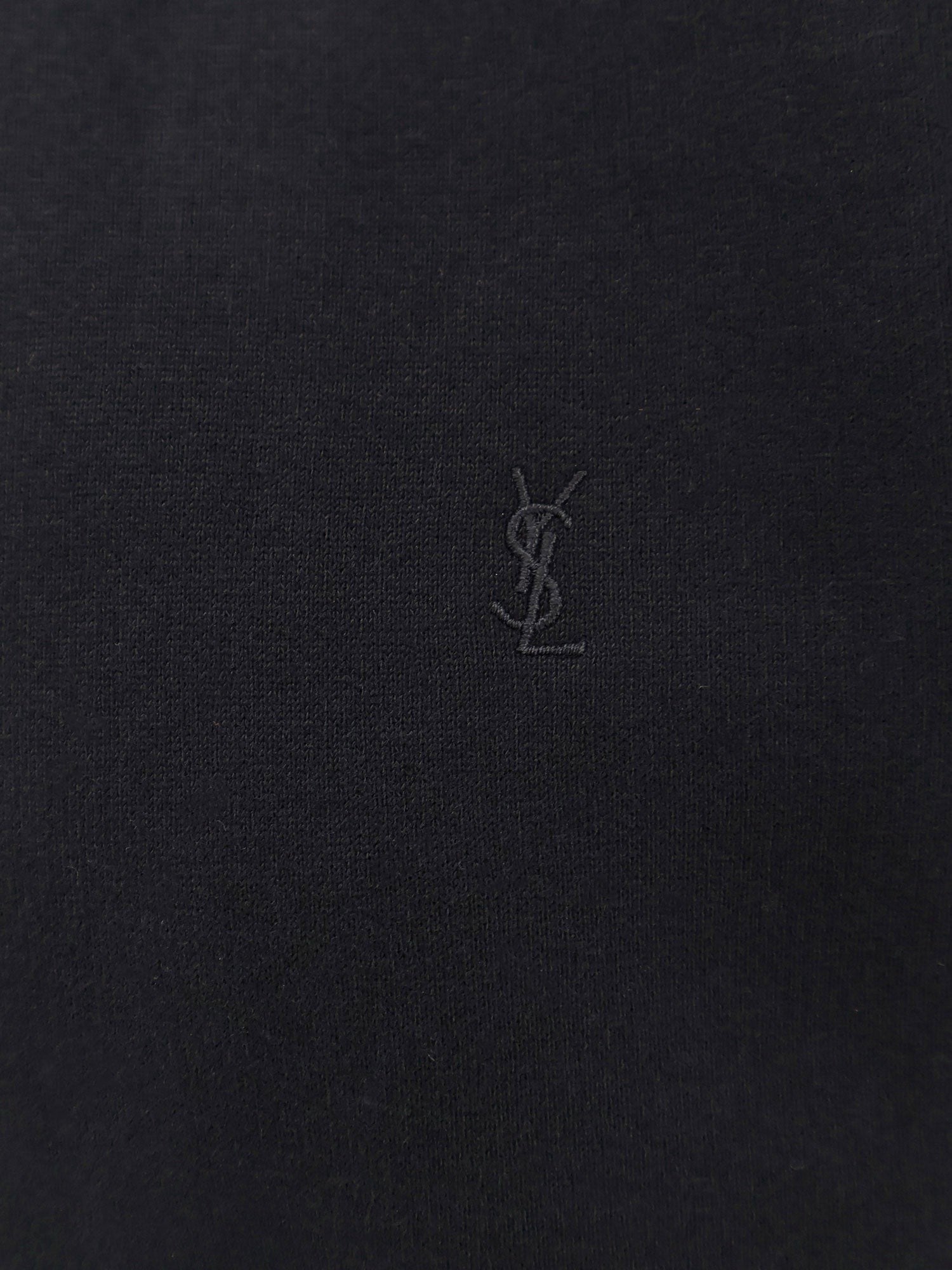 Saint Laurent - Certified cotton sweatshirt with Cassandre embroidery