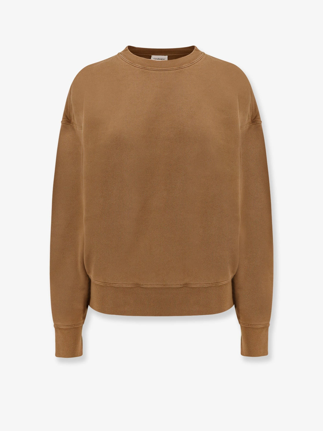 Saint Laurent - Certified cotton sweatshirt with logoed label certified-cotton-sweatshirt-with-logoed-label