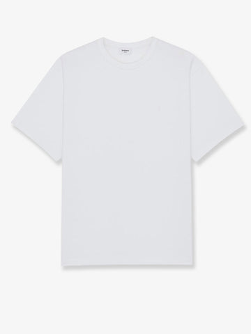 Saint Laurent - Certified cotton t-shirt BIANCOSPINO