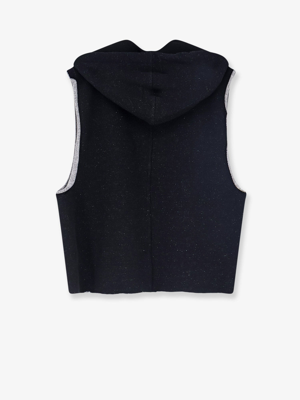 RICK OWENS - Certified wool and cotton sleeveless sweatshirt