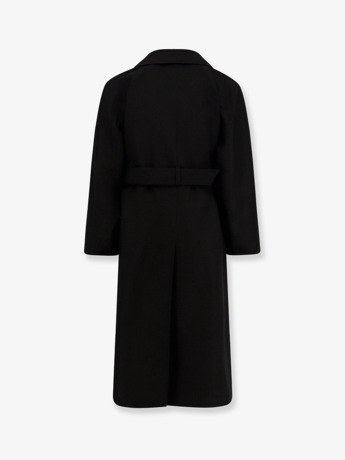 Certified wool coat with belt