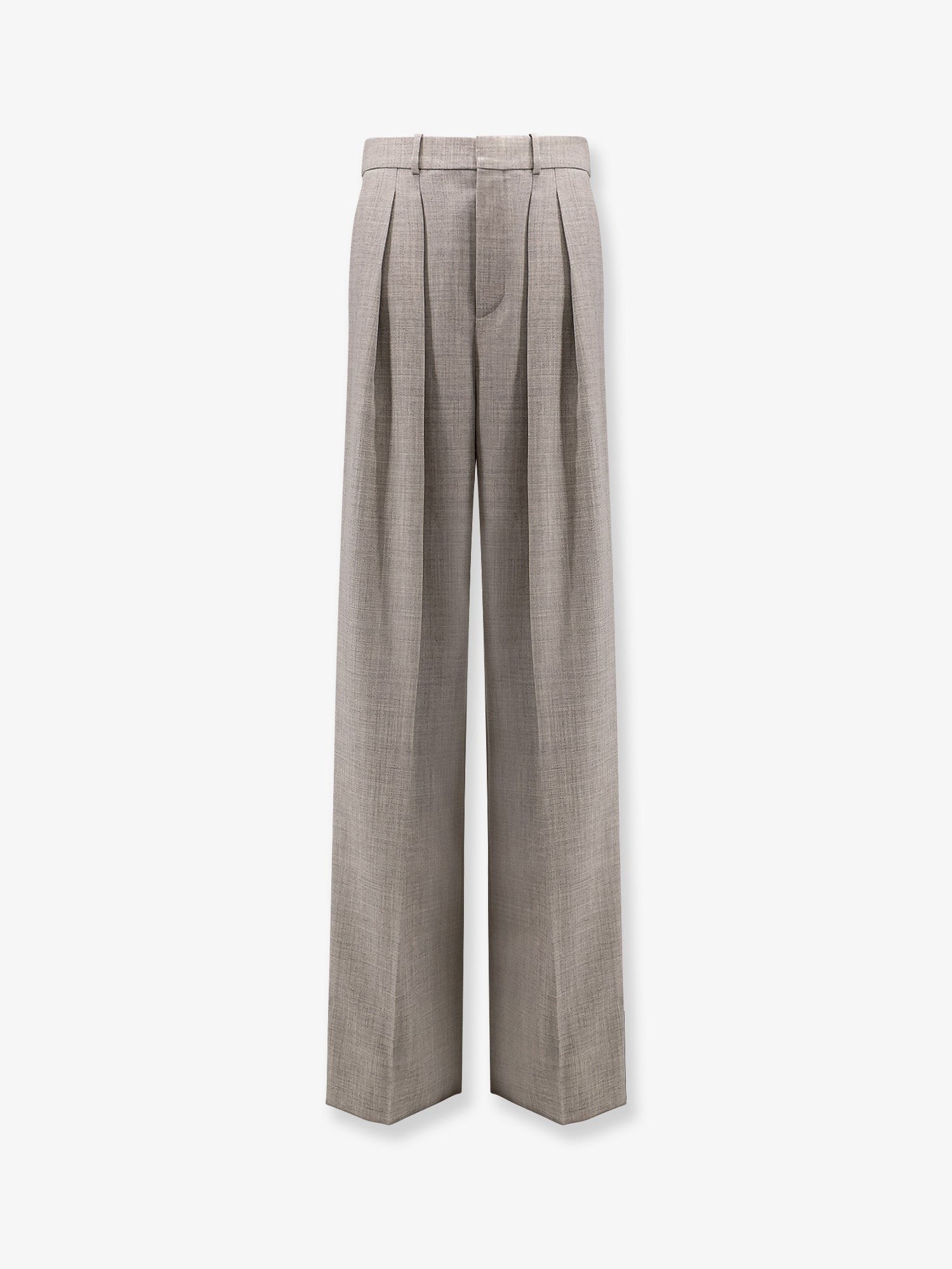 Certified wool trousers with wide leg
