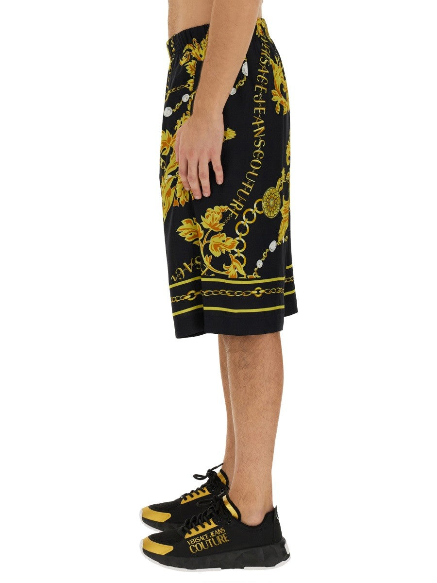 "CHAIN COUTURE" BERMUDA SHORTS