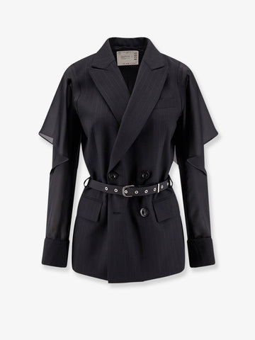 SACAI Chalk Stripe Blazer